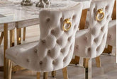 Victoria Knocker Dining Chair – Elegant Upholstered Seating - Exclusive Interior