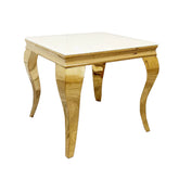 Louis White Gold Side Table SOLID FURNITURE LTD