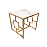 Geo Gold Lamp Table SOLID FURNITURE