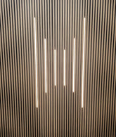 Wall Panel LED Lighting Strip Kit with 6 customizable LED strips for modern lighting in homes and offices.