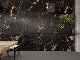 Black & Gold Marble Effect WPC Wall Panels – Modern & Waterproof - Exclusive Interior