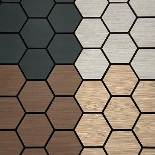 Hexagon Wood Acoustic Wall Panels