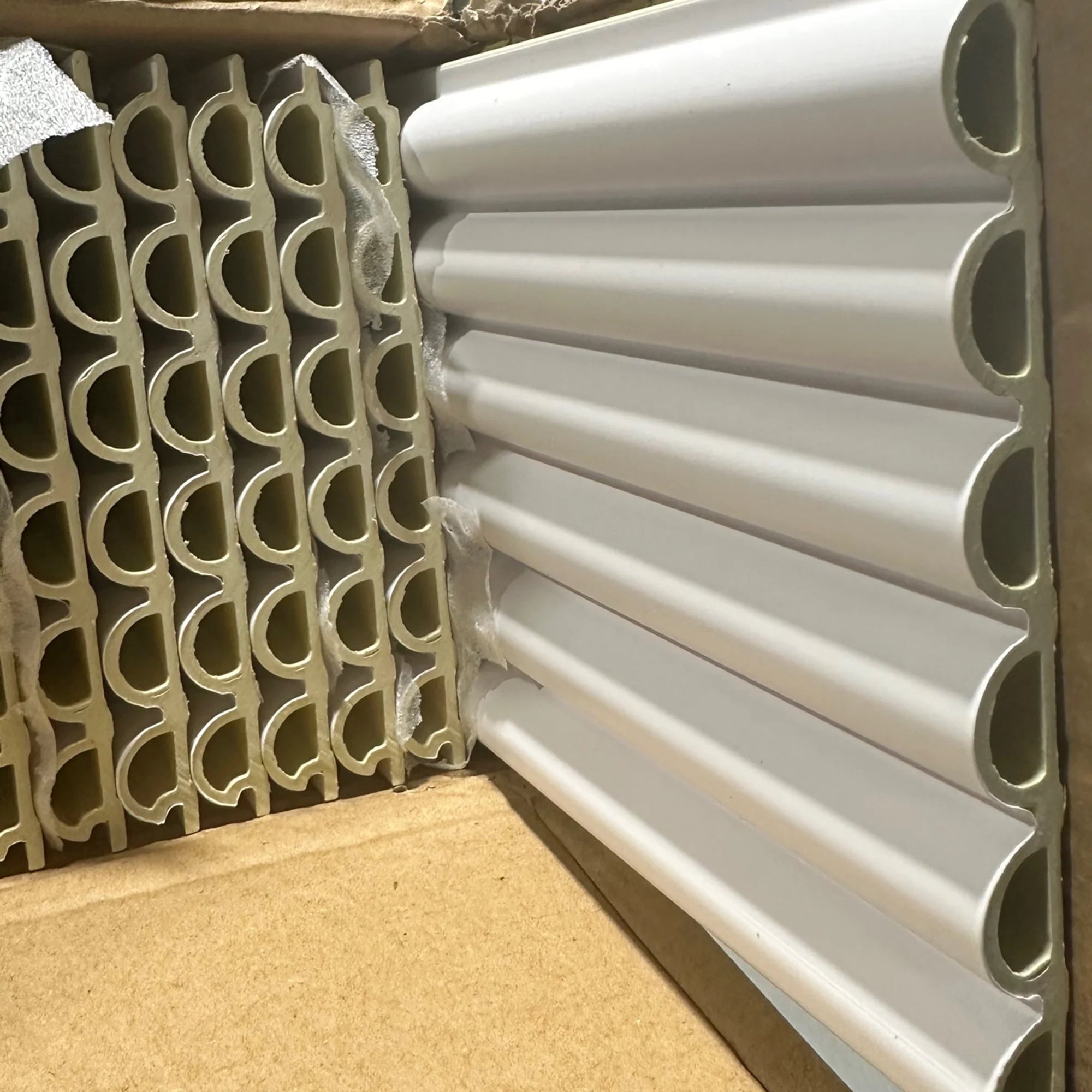 White Fluted WPC Wall Panels