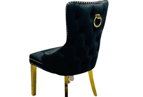 Victoria Knocker Dining Chair – Elegant Upholstered Seating - Exclusive Interior