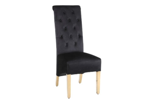 Sofia Square Knocker Dining Chair – Elegant Upholstered Seating - Exclusive Interior