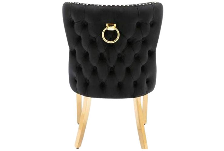 Victoria Knocker Dining Chair – Elegant Upholstered Seating - Exclusive Interior