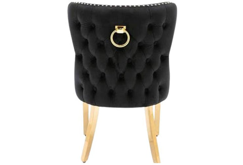 Victoria Knocker Dining Chair – Elegant Upholstered Seating - Exclusive Interior