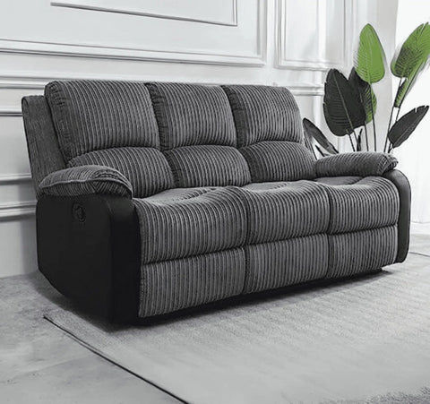 3+2 Rio Cord Fabric Recliner Sofa 