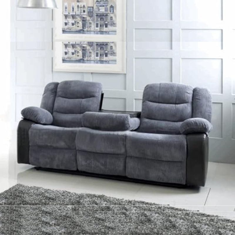 Rio Cord Fabric Recliner Sofa