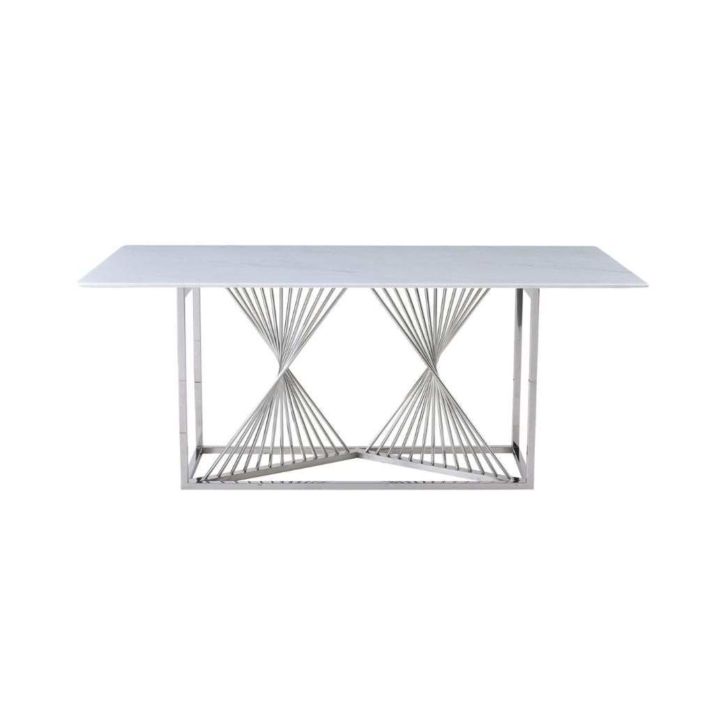 Amelia White Ceramic Table