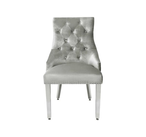 Majestic Chairs Plush Velvet With Lion Knocker