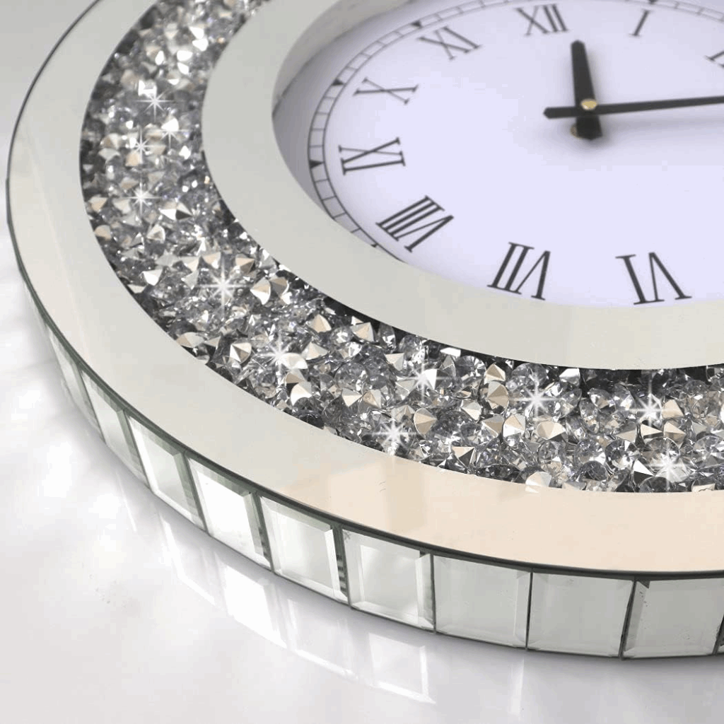 Dino Diamond Crushed Wall Clock