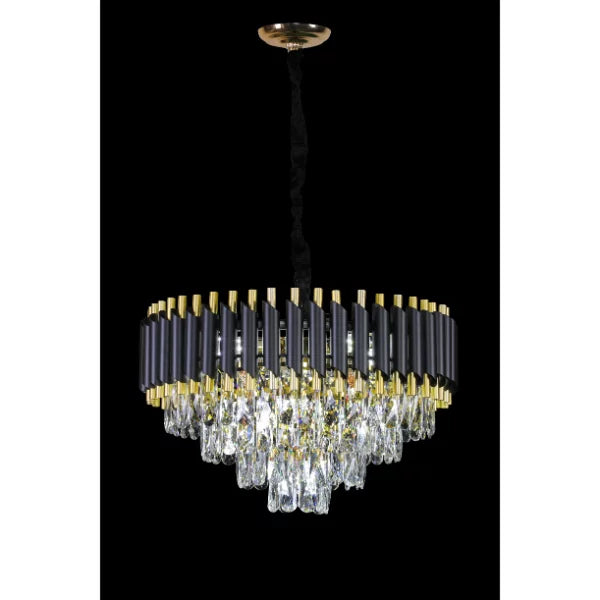Gold Tear Crystal Chandelier SOLID FURNITURE LTD