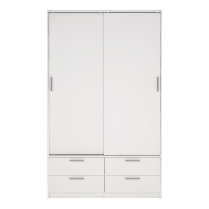 Line Wardrobe with 2 Sliding Doors 