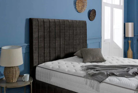 Milan upholstered line headboard bed