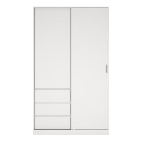 Modern Bedroom Naia White 2 Doors Wardrobe