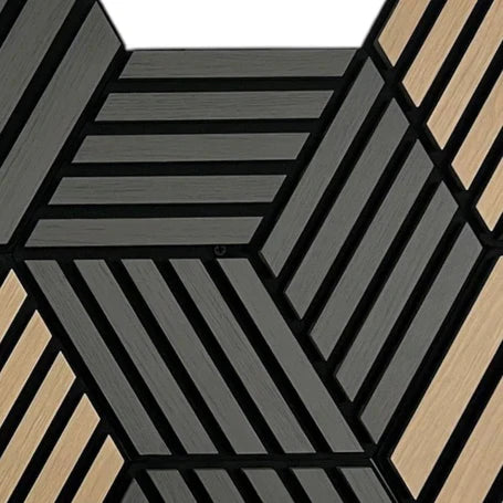 Modern PVC hanging wall panels in a UK living room.