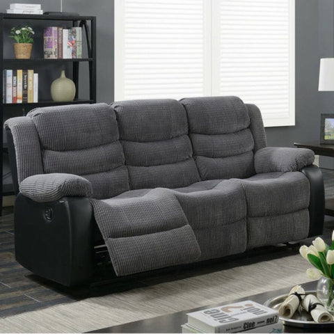 Rio Cord Fabric Recliner Sofa