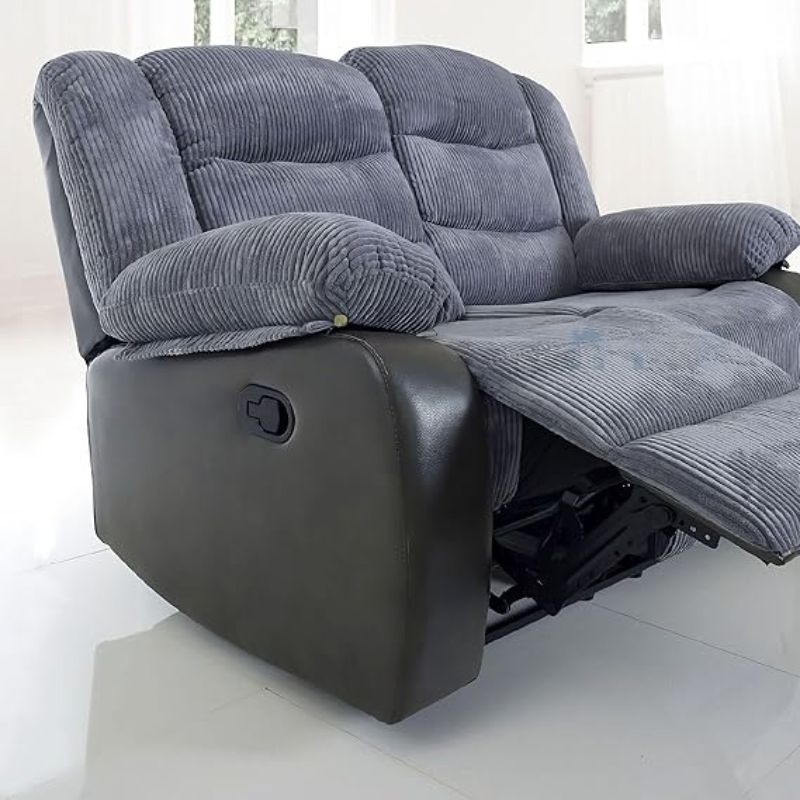 Rio Cord Fabric Recliner Sofa