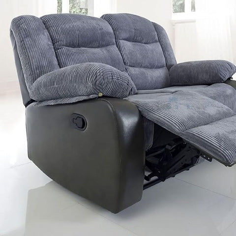 Rio Cord Fabric Recliner Sofa