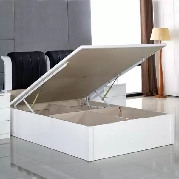 High Gloss Rugby Bed With Leather Poshish