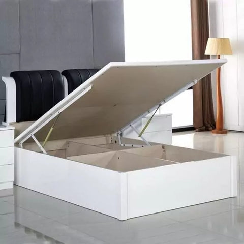 High Gloss Rugby Bed With Leather Poshish