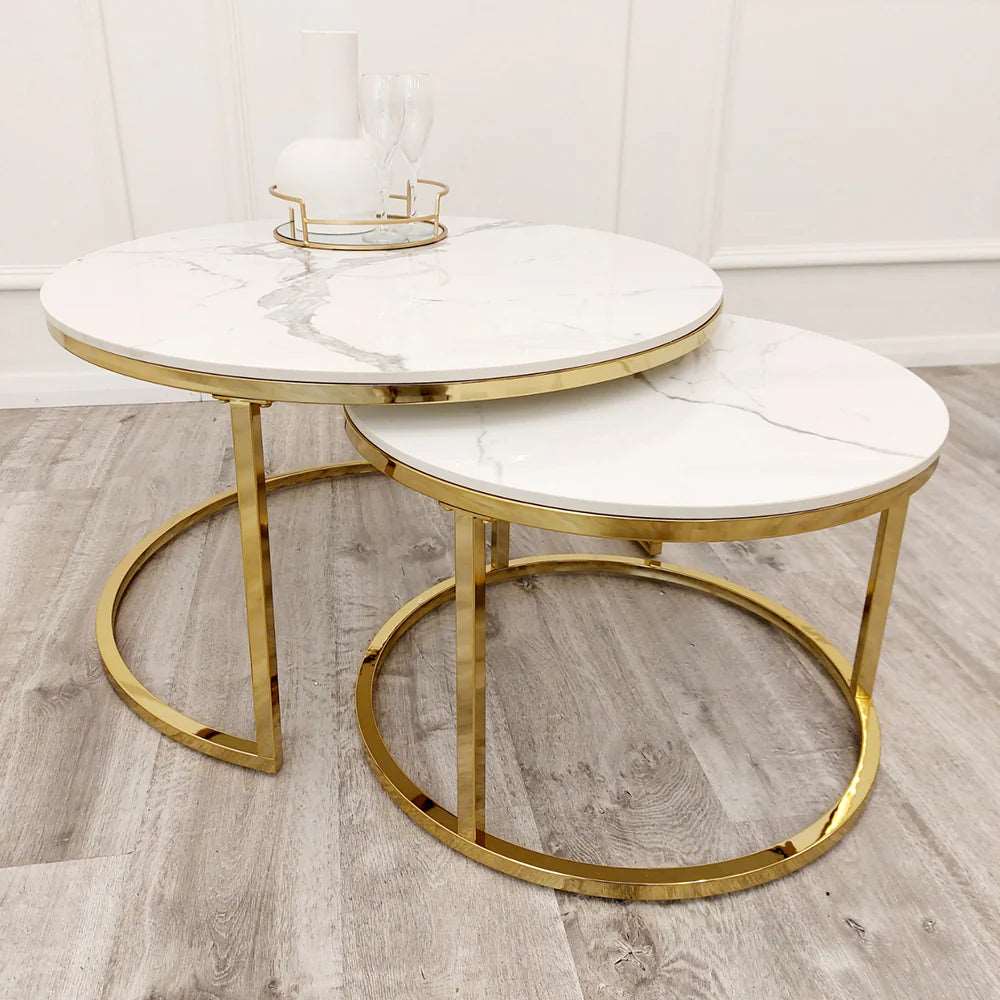     SOLID FURNITURE UK-Cato Nest of 2 Coffee table 