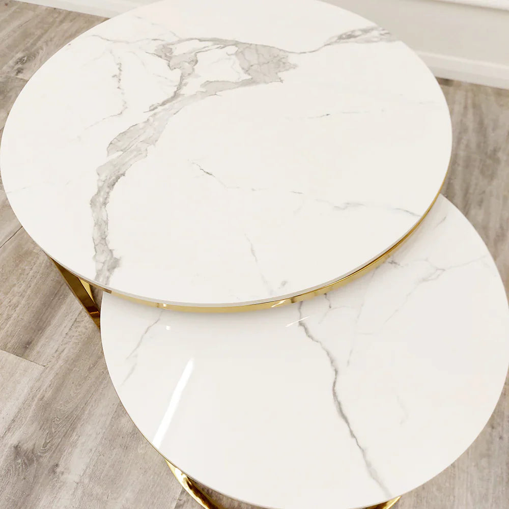     SOLID FURNITURE UK-Cato Nest of 2 Coffee table 