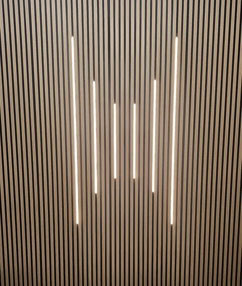 Wall Panel LED Lighting Strip Kit with 6 customizable LED strips for modern lighting in homes and offices.