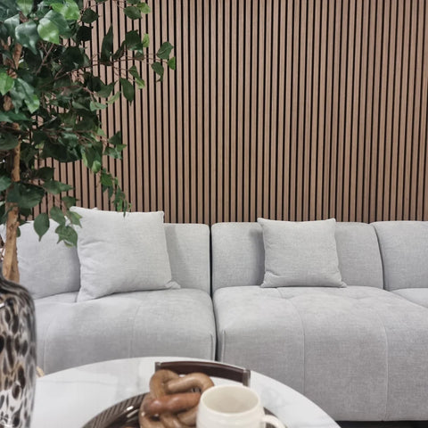 Walnut Acoustic Wood Slatted Wall Panels