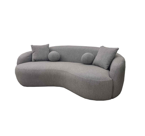 The Wave Boucle Sofa - Grey SOLID FURNITURE LTD